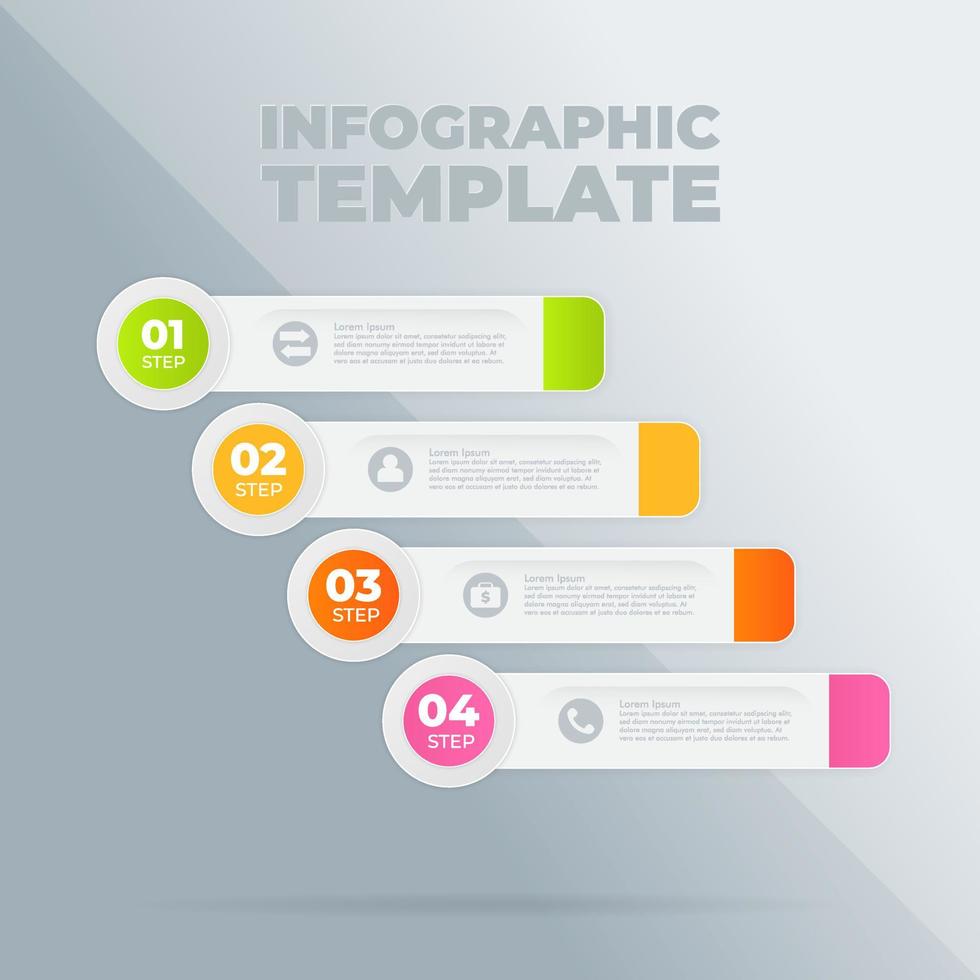 vector infographic ontwerpsjabloon met opties of stappen