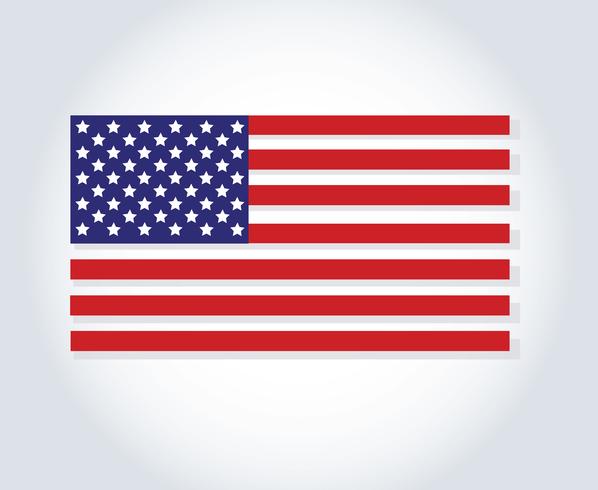 Vlag van de Verenigde Staten van Amerika, Verenigde Staten vlag, Amerika vlag vector