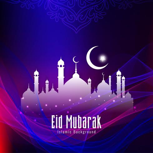 Abstracte Eid Mubarak elegante decoratieve achtergrond vector