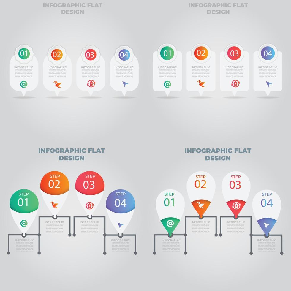 visualisatie van zakelijke gegevens. proces grafiek. abstracte elementen van grafiek, diagram met stappen, opties, onderdelen of processen. vector zakelijke sjabloon voor presentatie. creatief concept voor infographic.