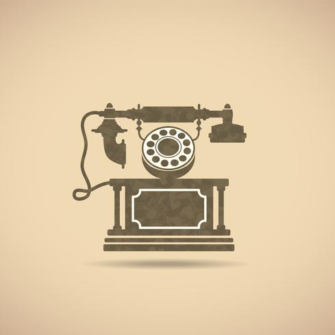 vintage telefoon vector