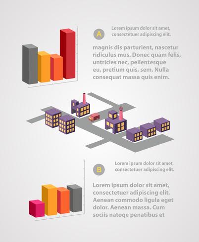 Zakelijke infographic sjabloon vector