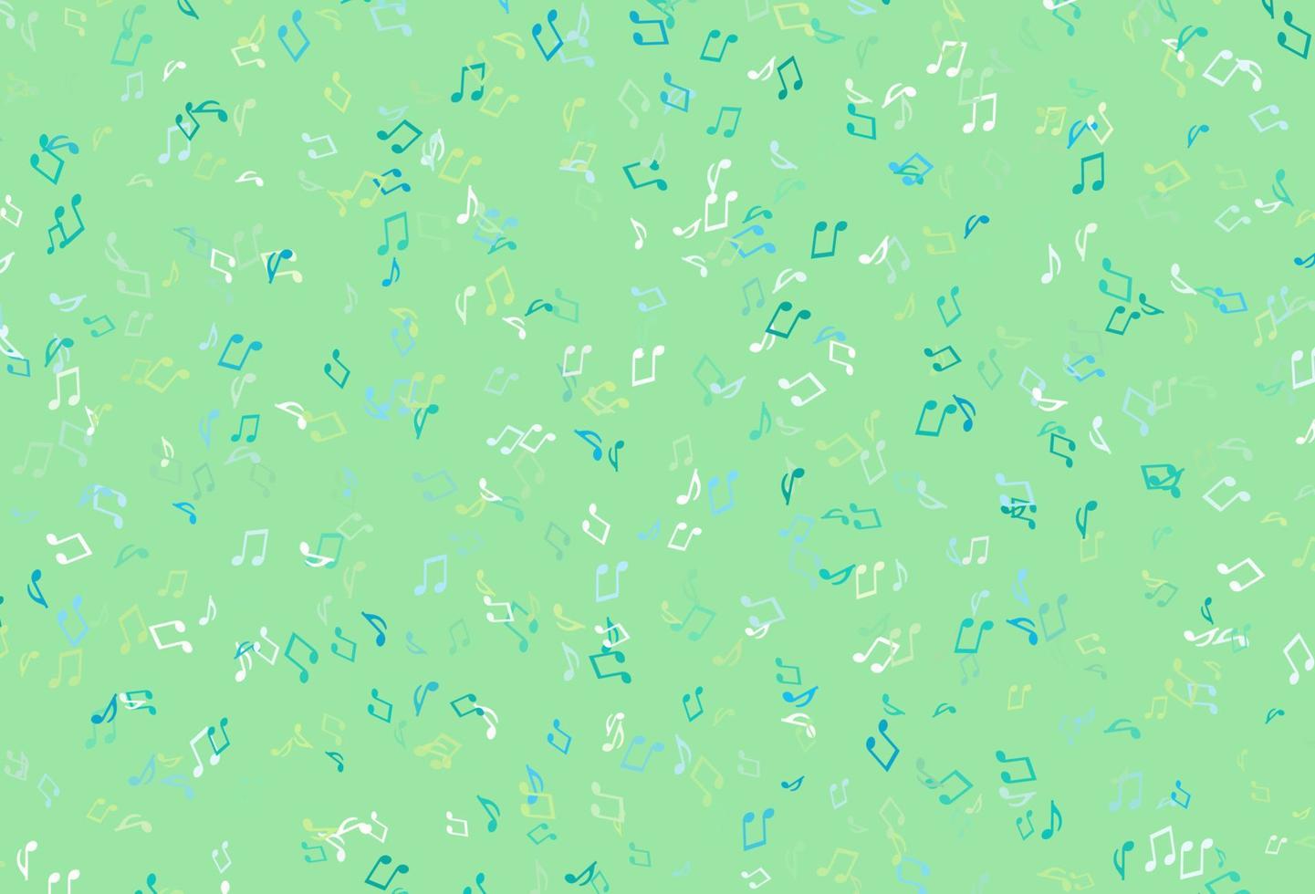 lichte kleurrijke vectorachtergrond met muzieksymbolen. vector