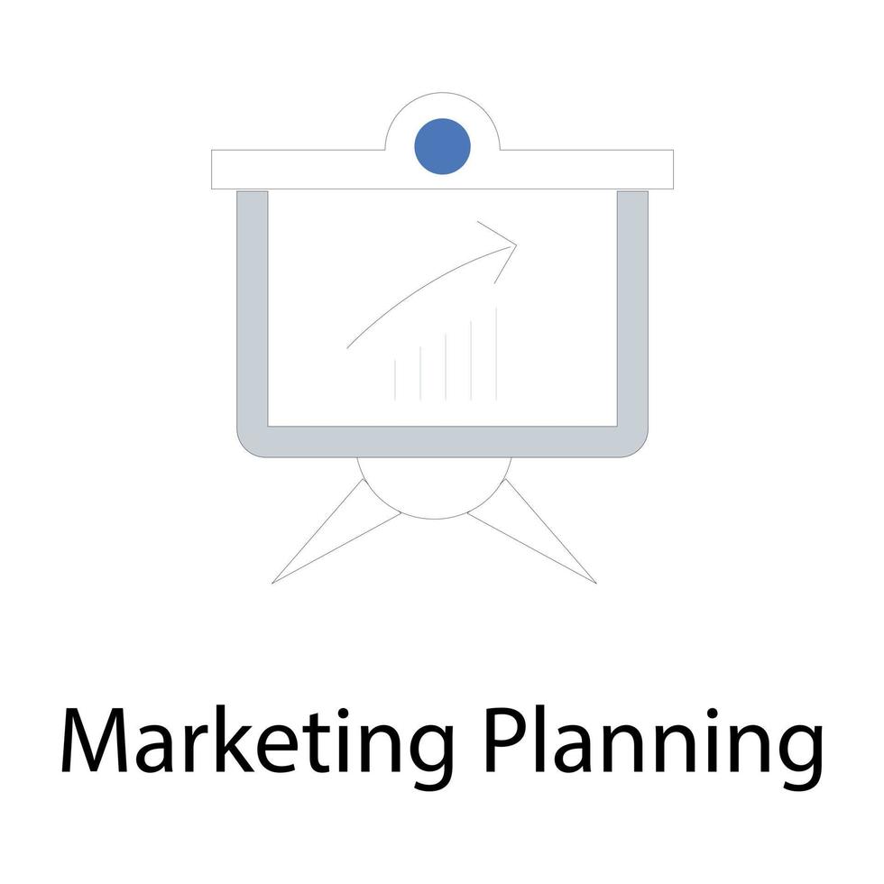 concepten voor marketingplanning vector