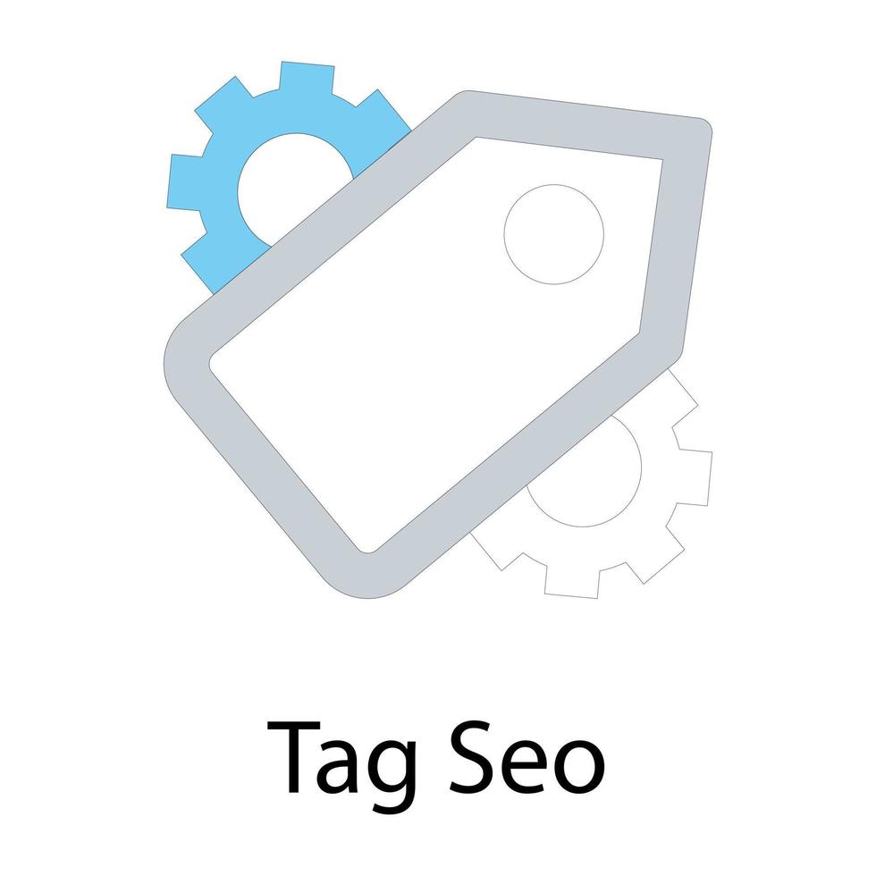 tag seo concepten vector