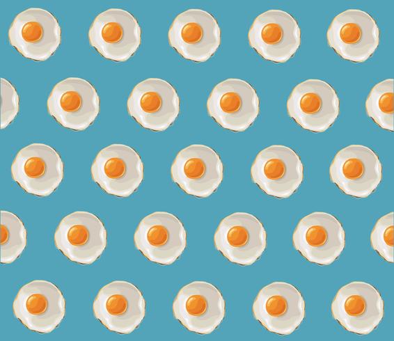 Fried Egg-illustratieachtergrond vector