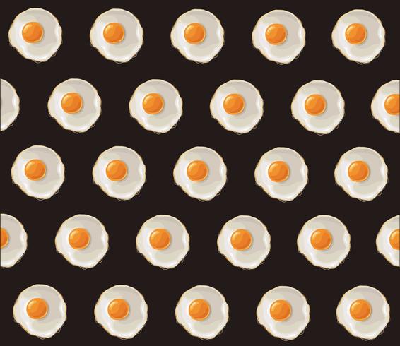 Fried Egg-illustratieachtergrond vector