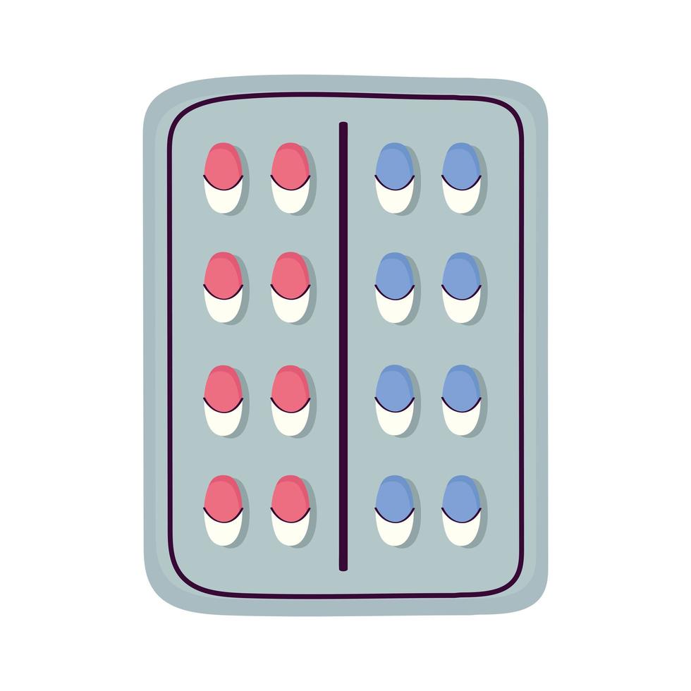 tablet of capsules vector