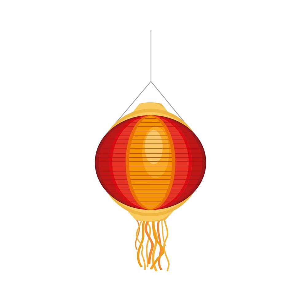 Chinese lamp hangend vector