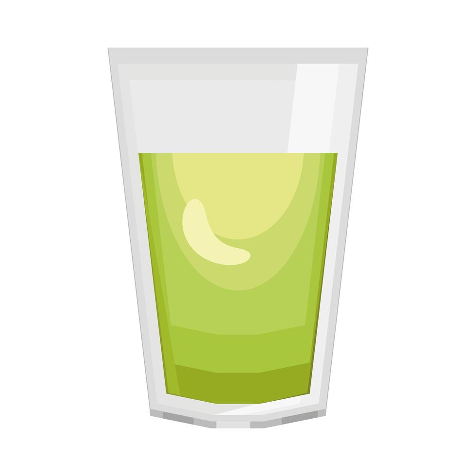 groene thee glas vector