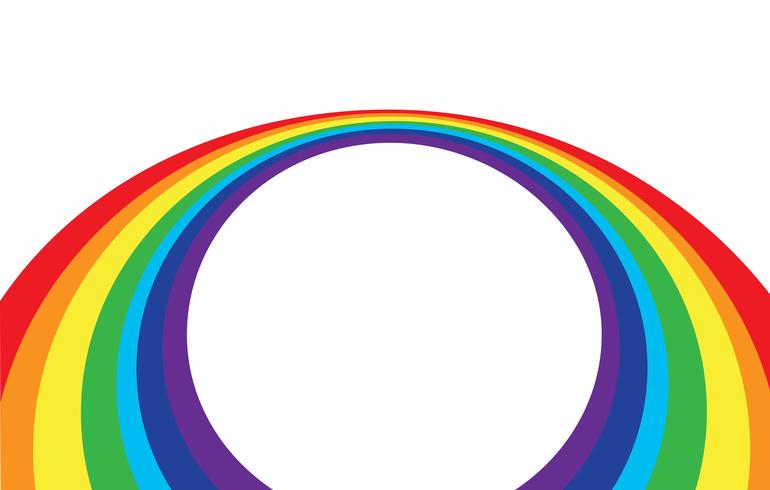 abstracte regenbooggolf op een witte achtergrond vector