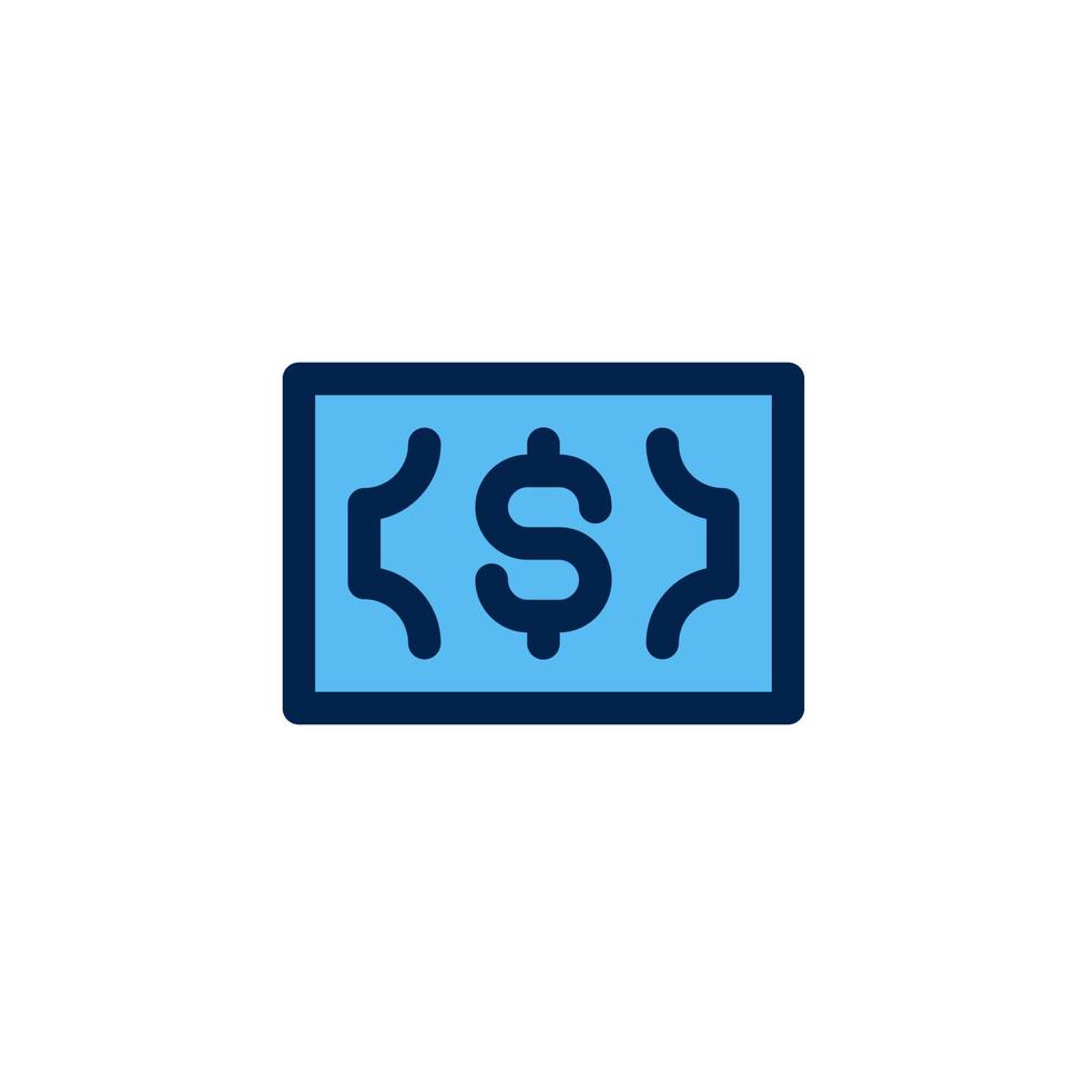dollar pictogram ontwerp vector symbool bankbiljet, betaling, inkomen, geld, financiën voor e-commerce