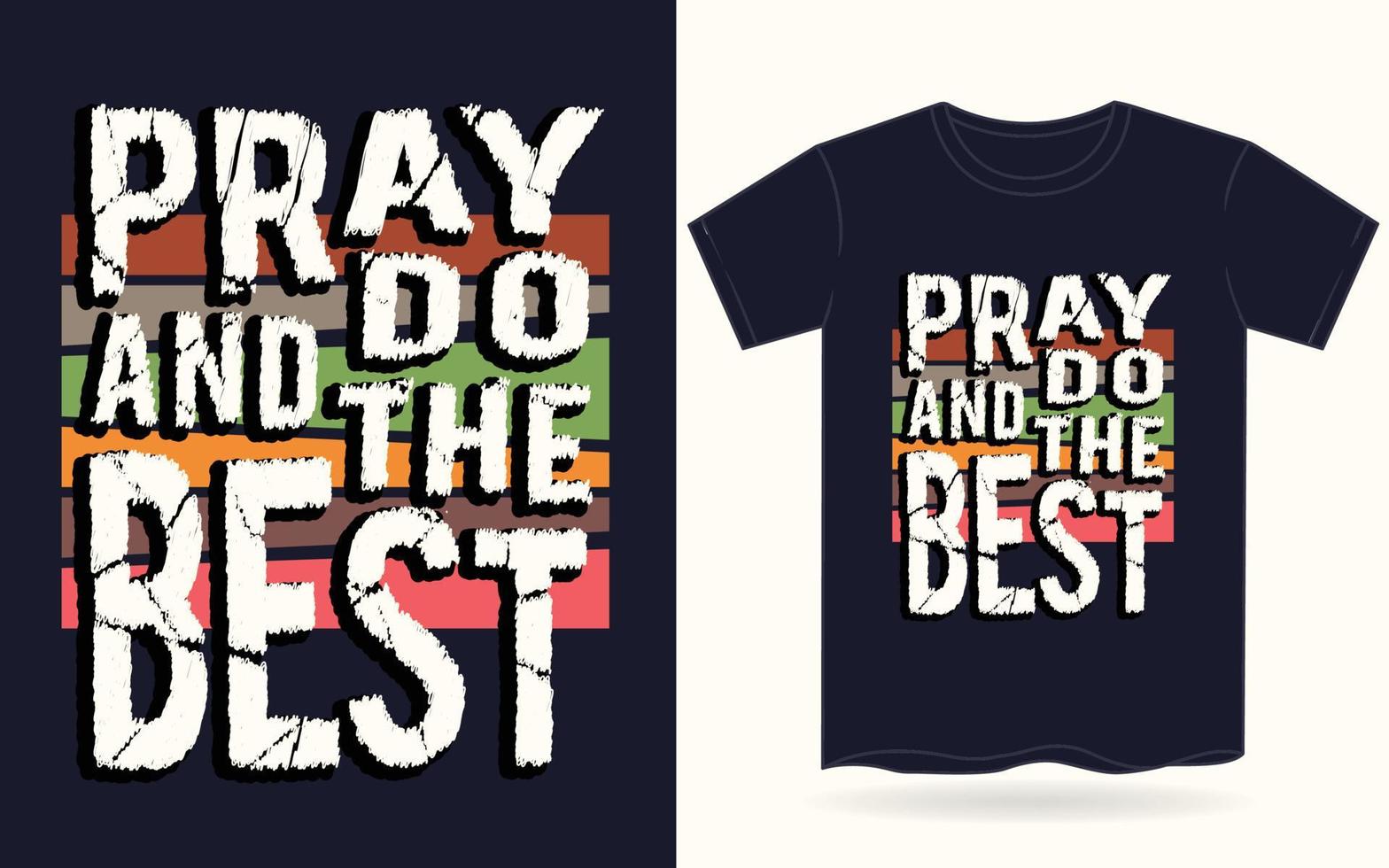 bid en doe de beste typografie voor een t-shirt vector