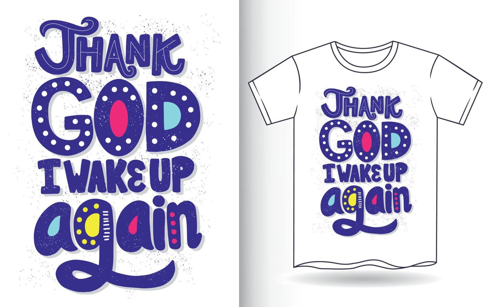 handgetekende letterkunst voor t-shirt vector