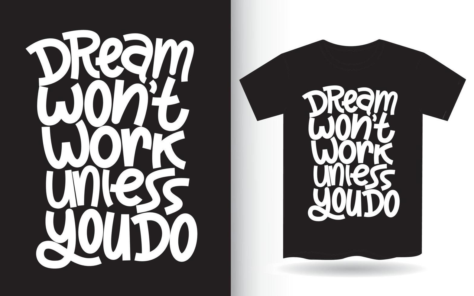 hand belettering motivatie offerte voor t-shirt vector