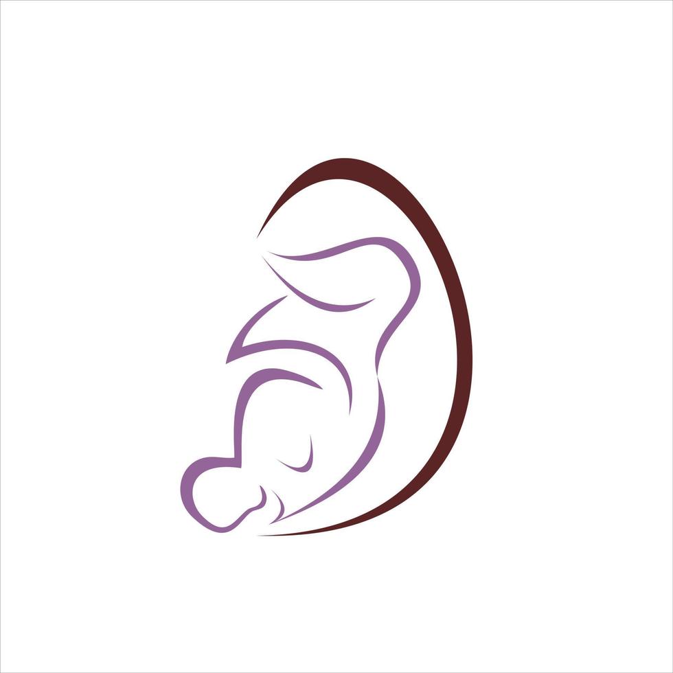 gezondheid en medisch logo babyverzorging illustratie vector