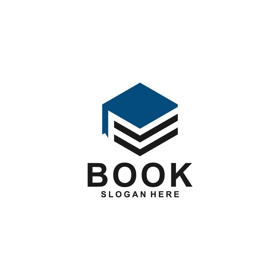 boek logo sjabloon vector op witte achtergrond