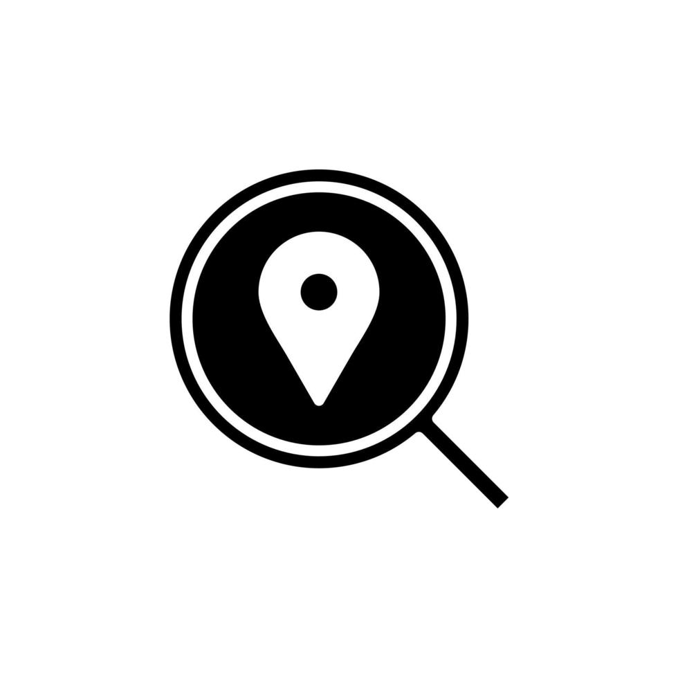 gps, kaart, navigatie, richting solide pictogram, vector, illustratie, logo sjabloon. geschikt voor vele doeleinden. vector