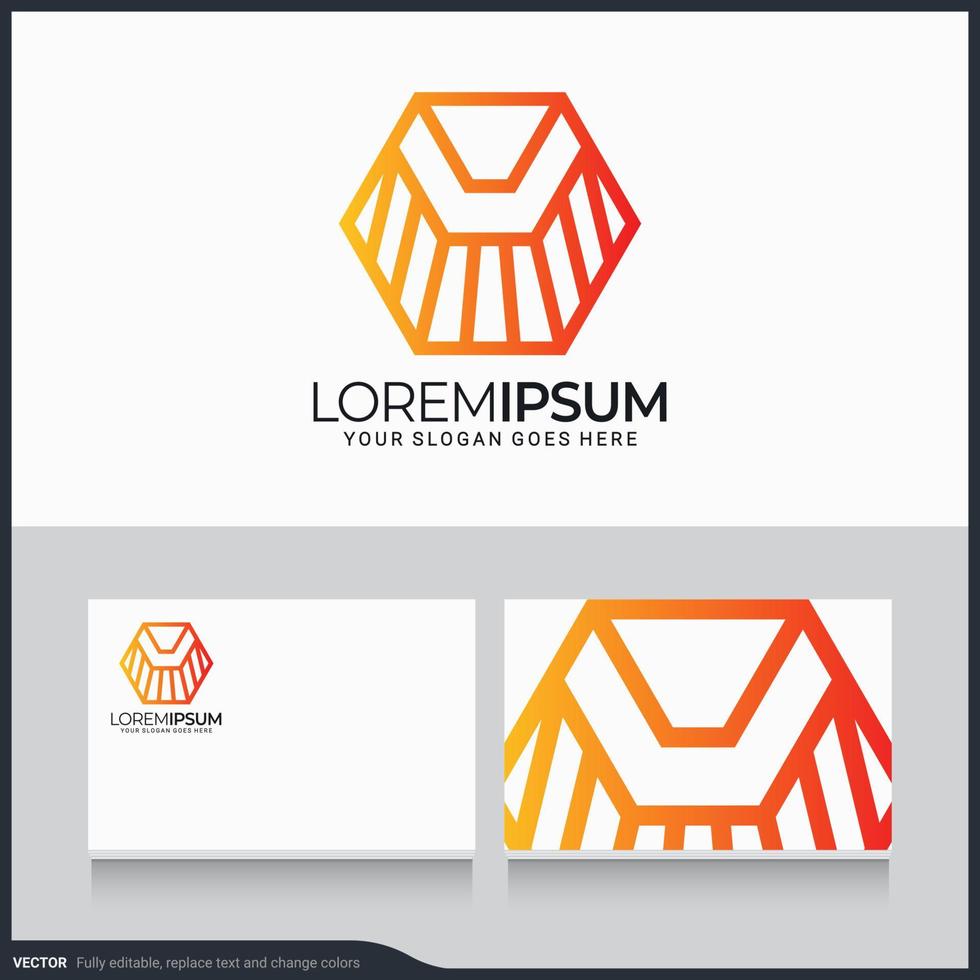 modern geometrisch abstract logo-ontwerp. bewerkbare symbool vectorillustratie vector