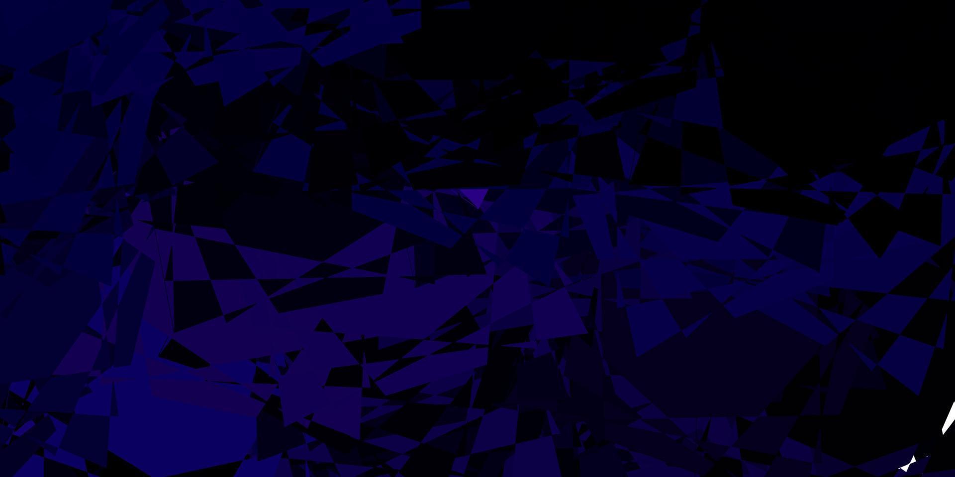 donkerpaarse vector achtergrond met veelhoekige vormen.