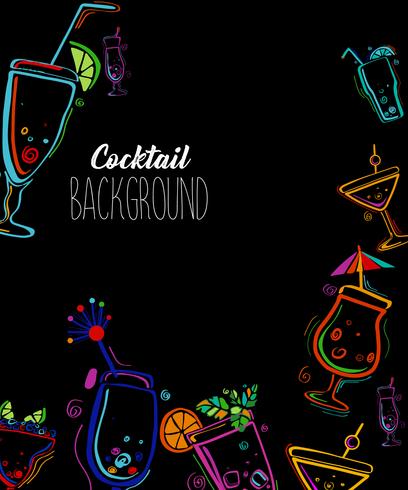 Cocktail party vectorillustratie. vector