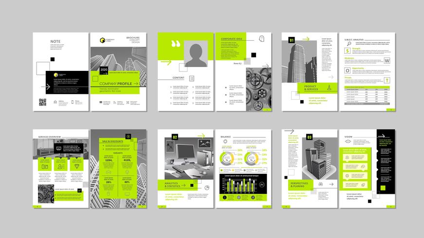 Brochure creatief ontwerp. vector