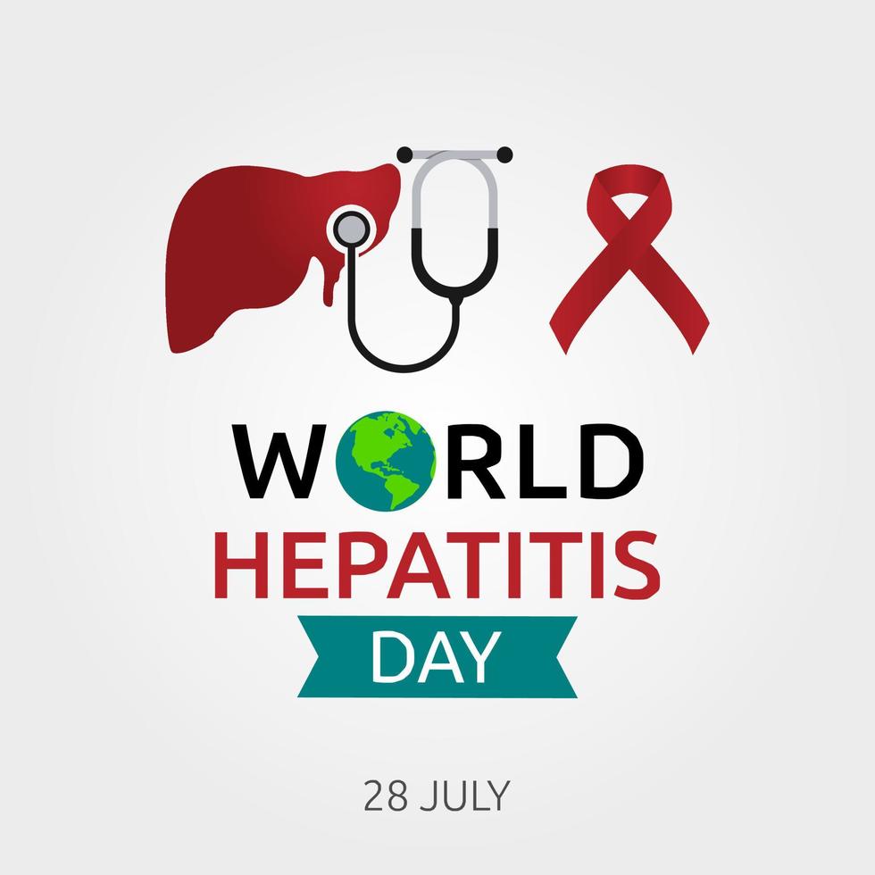 wereld hepatitis dag vectorillustratie vector