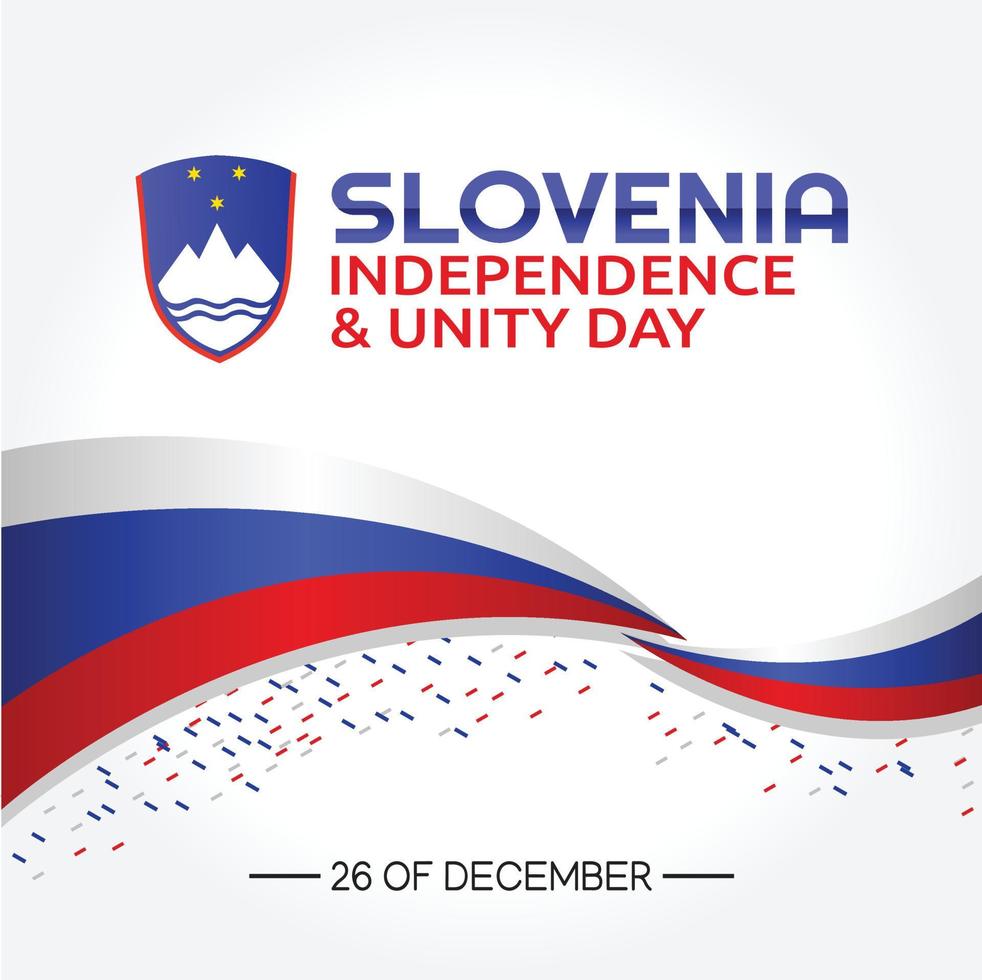 slovenië onafhankelijkheid en eenheidsdag vectorillustratie vector