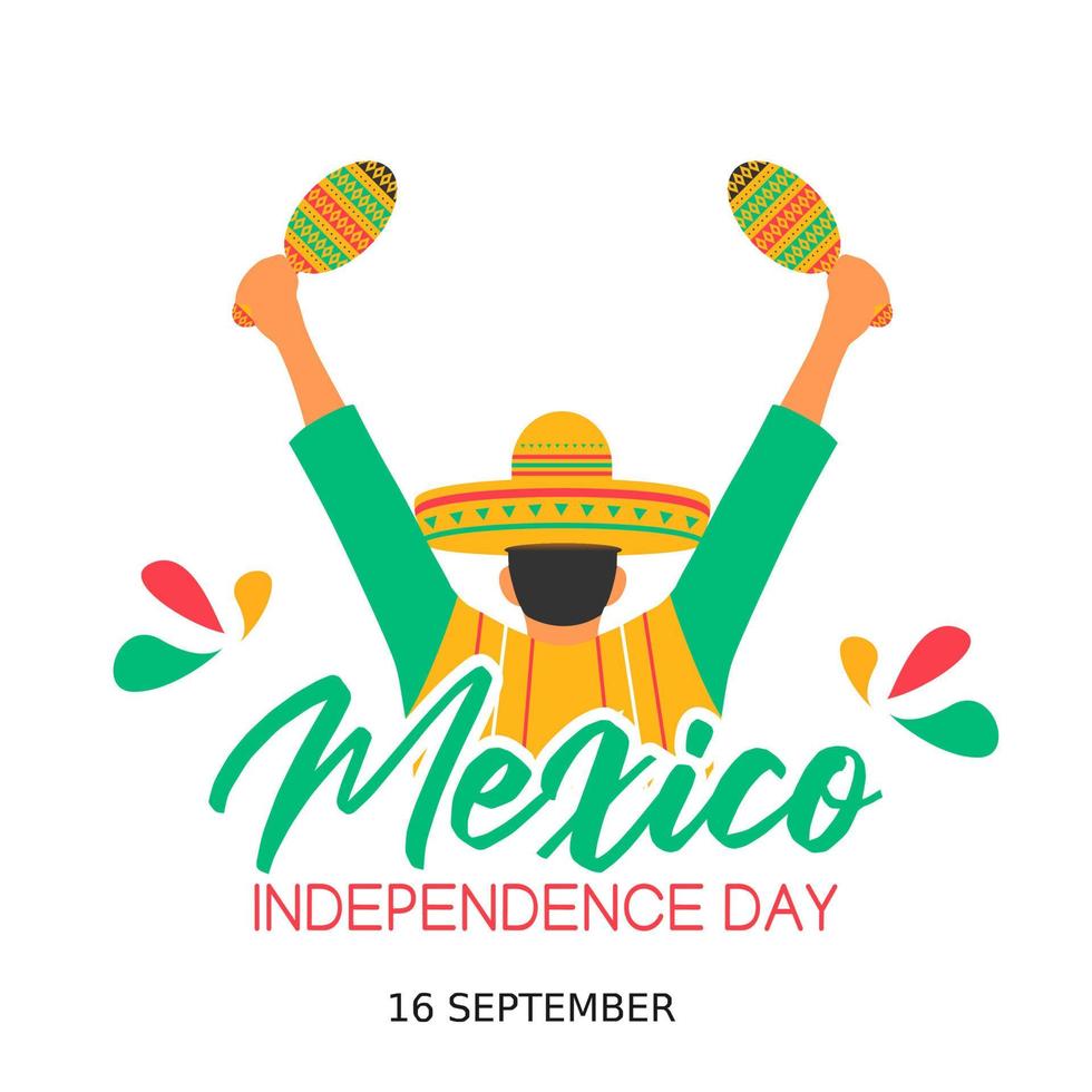 mexico onafhankelijkheidsdag vectorillustratie vector