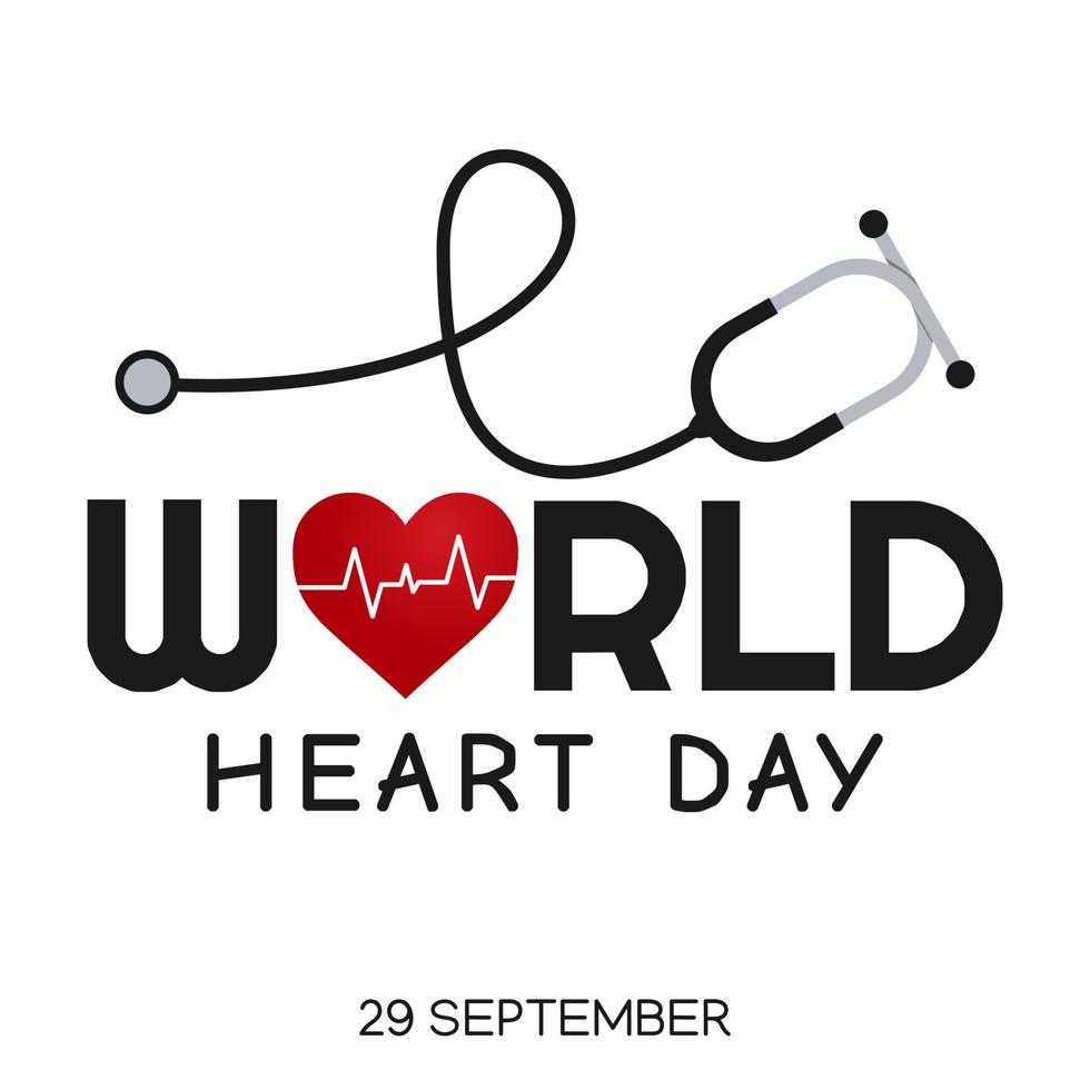wereld hart dag vector illustratie
