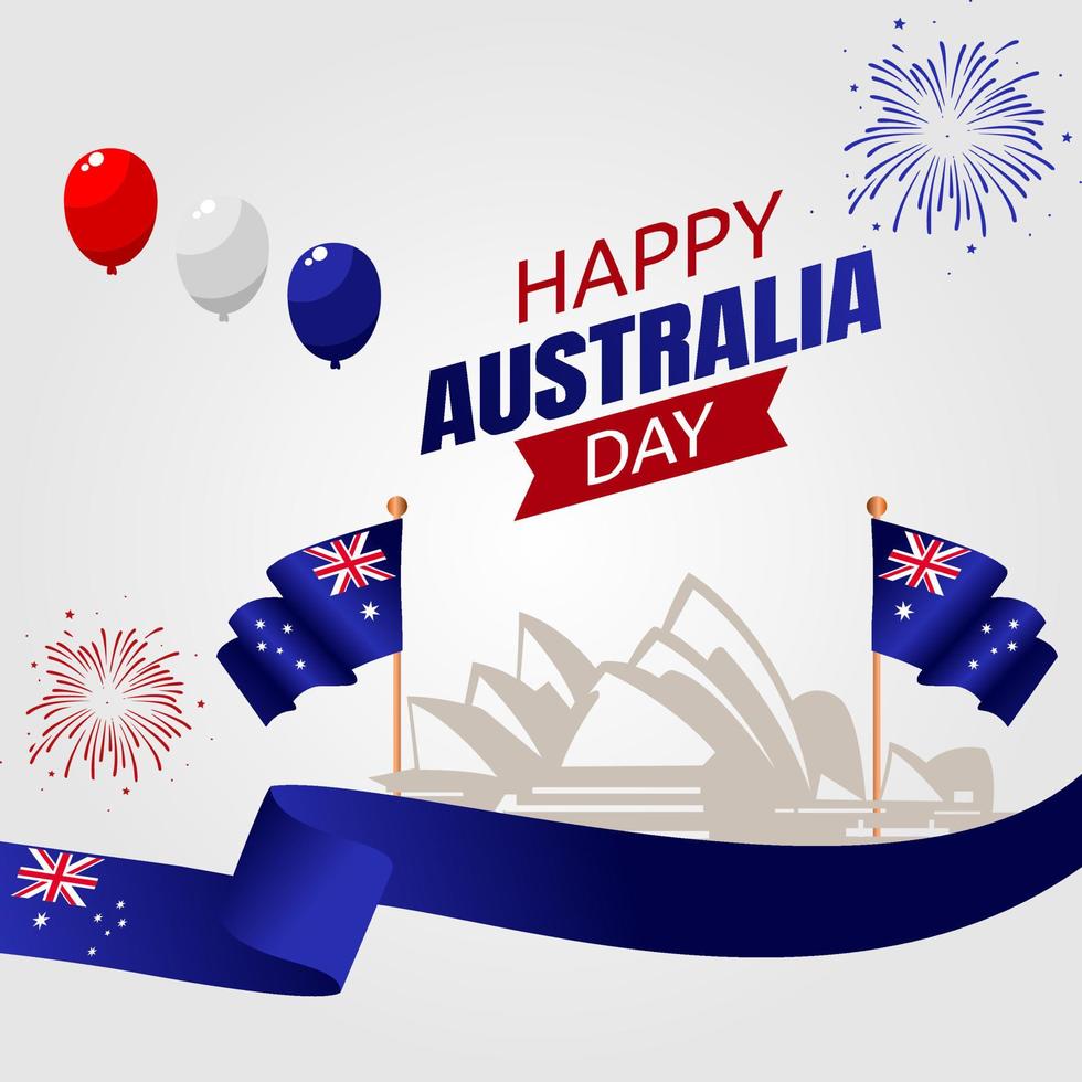 gelukkige dag van Australië vectorillustratie vector
