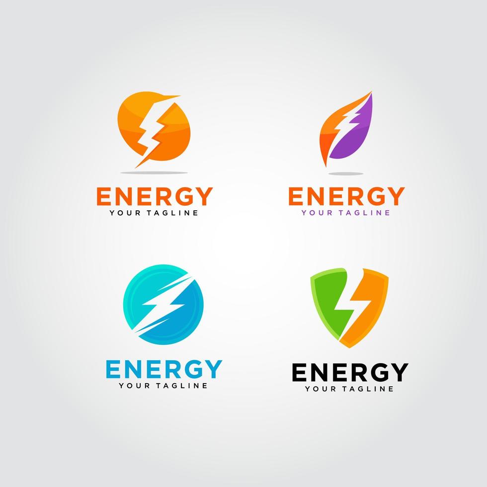 energie logo ontwerp vector. geschikt voor uw bedrijfslogo vector