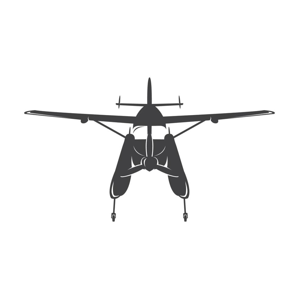 helikopter silhouet logo ontwerp vector