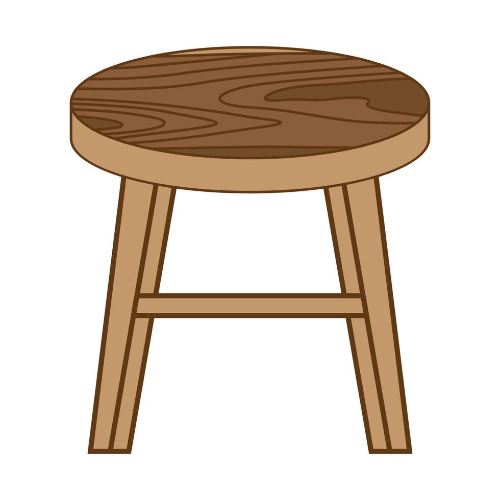 houten stoel interieur textuur logo symbool vector pictogram illustratie ontwerp