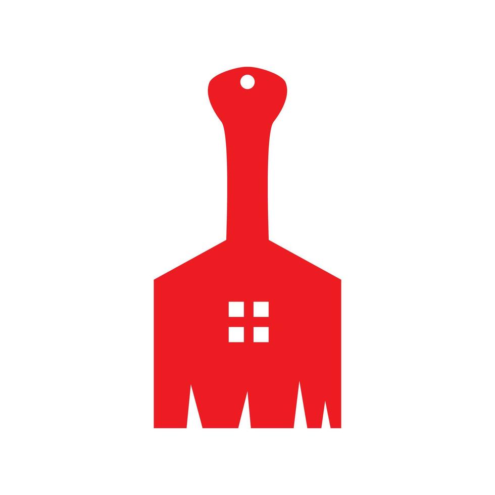 huis of huis of interieur verf kleurrijk logo ontwerp modern vector