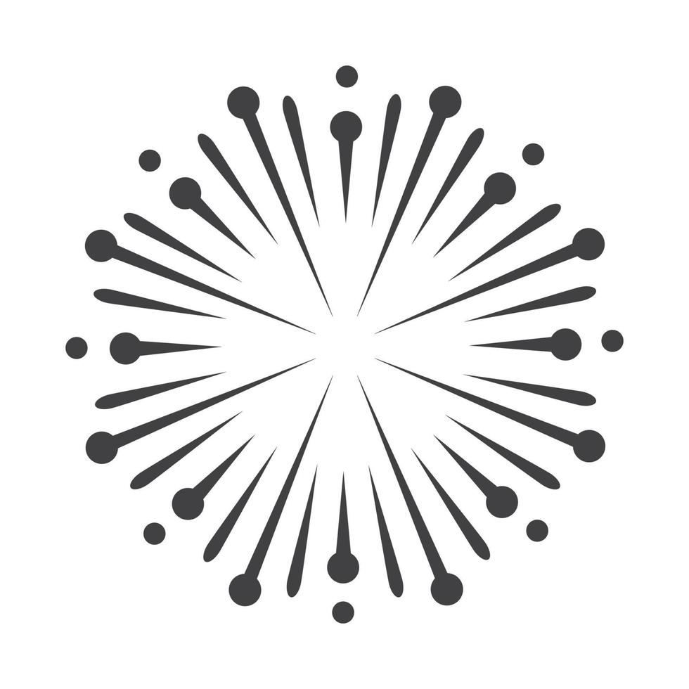 minimalistische zonnestraal logo ontwerpsjabloon vector