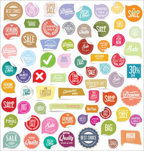 Moderne badges stickers en labels-collectie vector