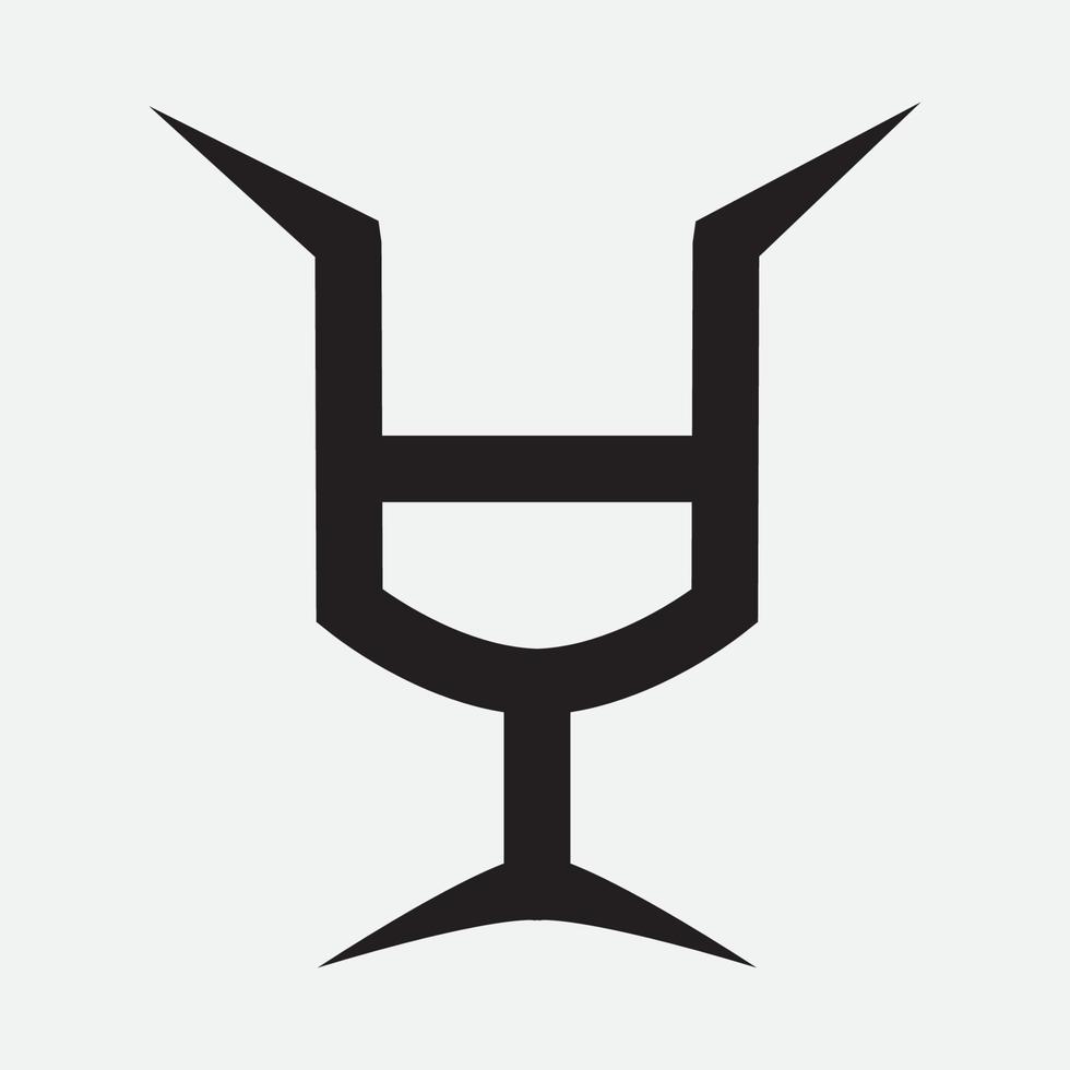 eenvoudig leeuwenneus silhouet logo-ontwerp vector