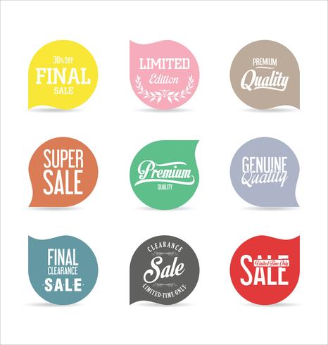 Moderne badges stickers en labels-collectie vector