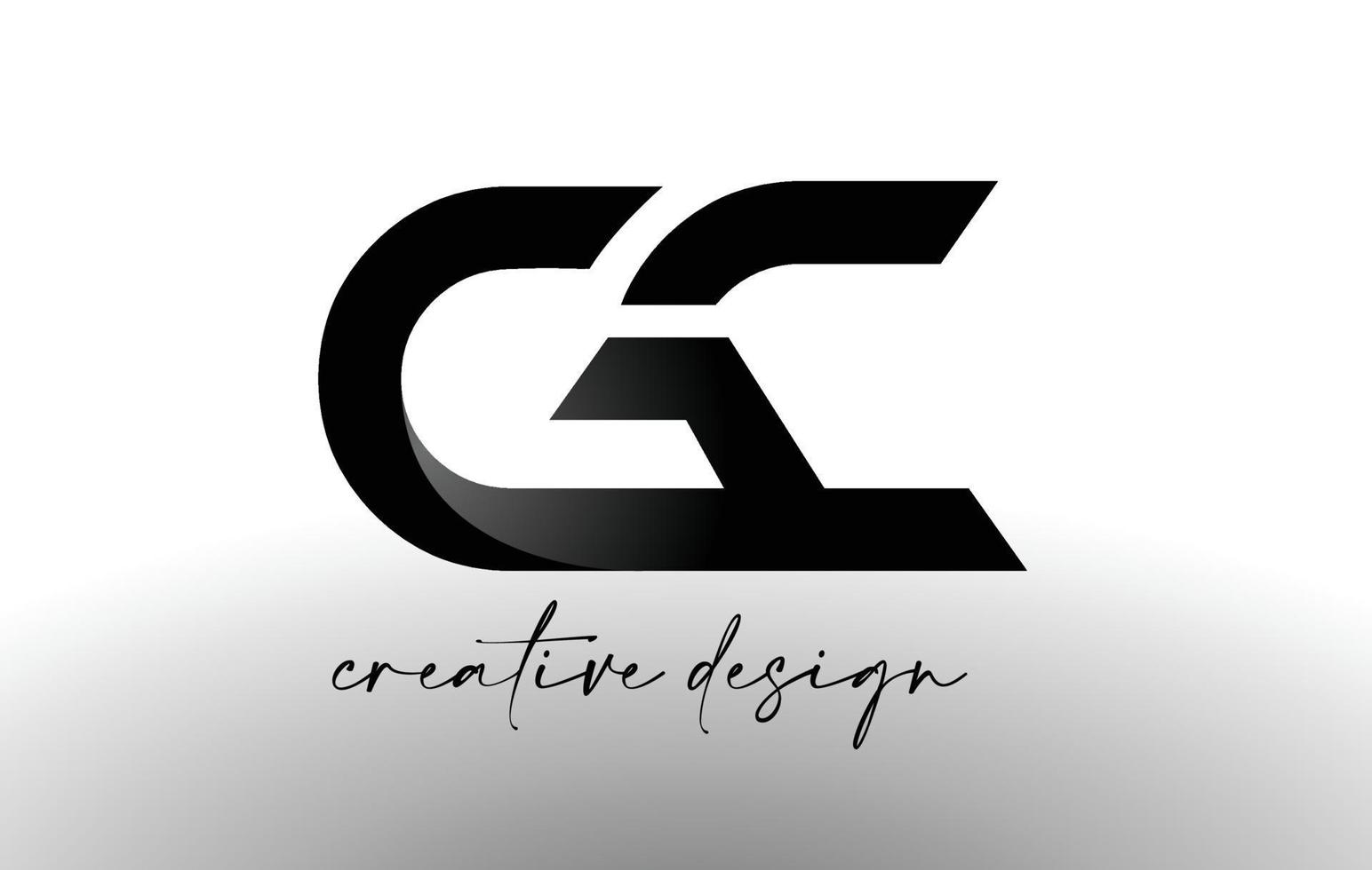 gc letter logo-ontwerp met elegante minimalistische look.gc pictogram vector met creatief ontwerp moderne look.