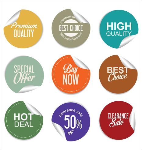 Moderne badges stickers en labels-collectie vector