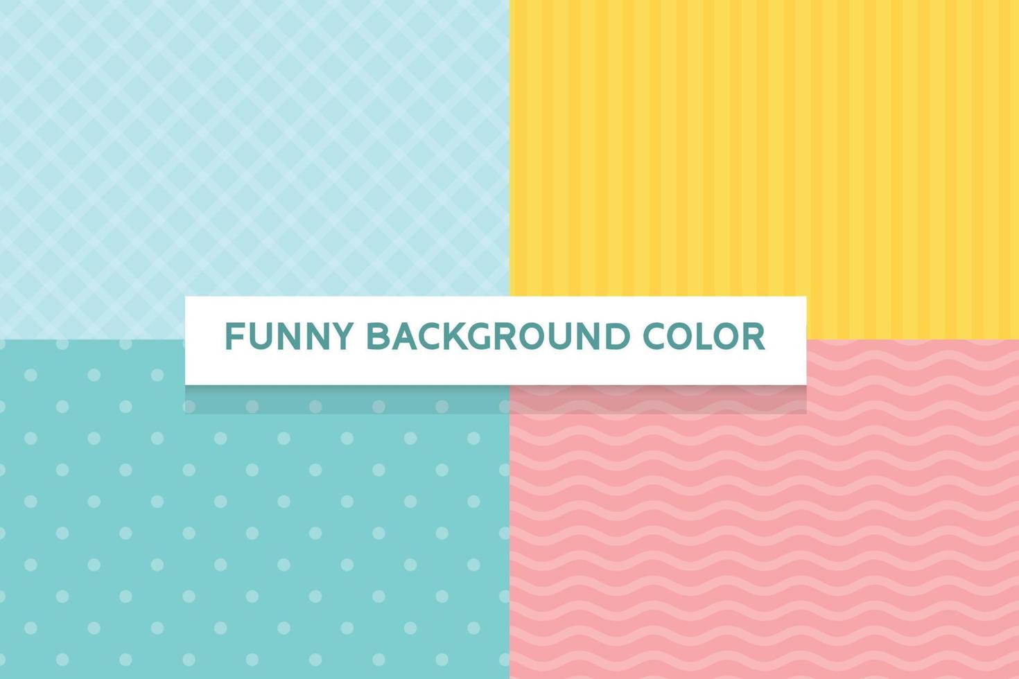 grappige achtergrond met pastelkleuren in vier kleuren vector