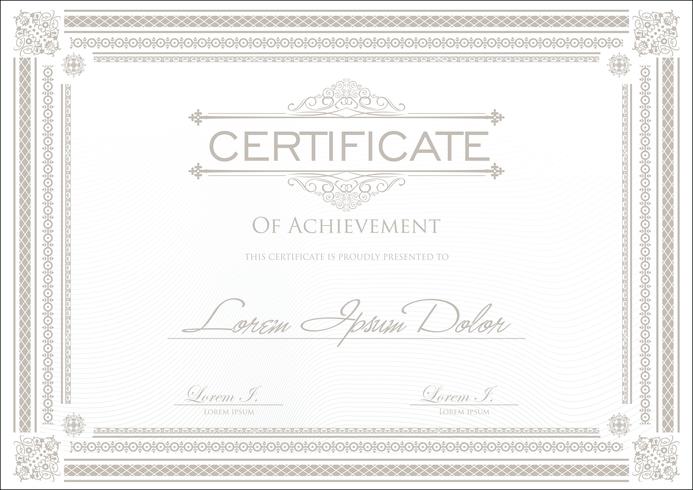 Certificaatsjabloon vector