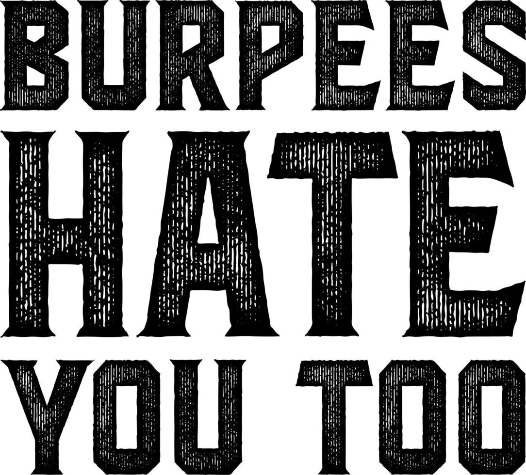 Burpees haten jou ook vector