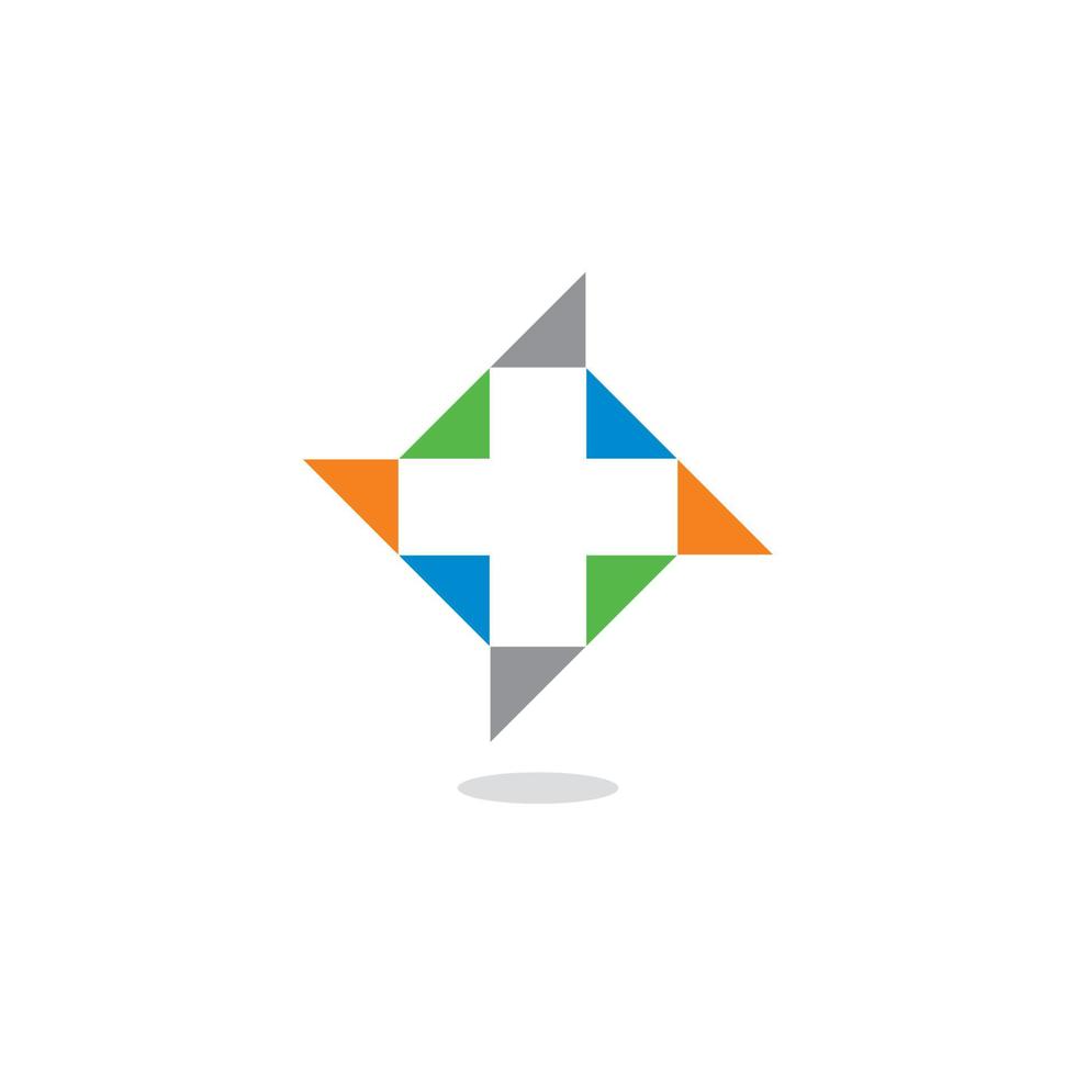 abstract ziekenhuislogo, medisch logo vector