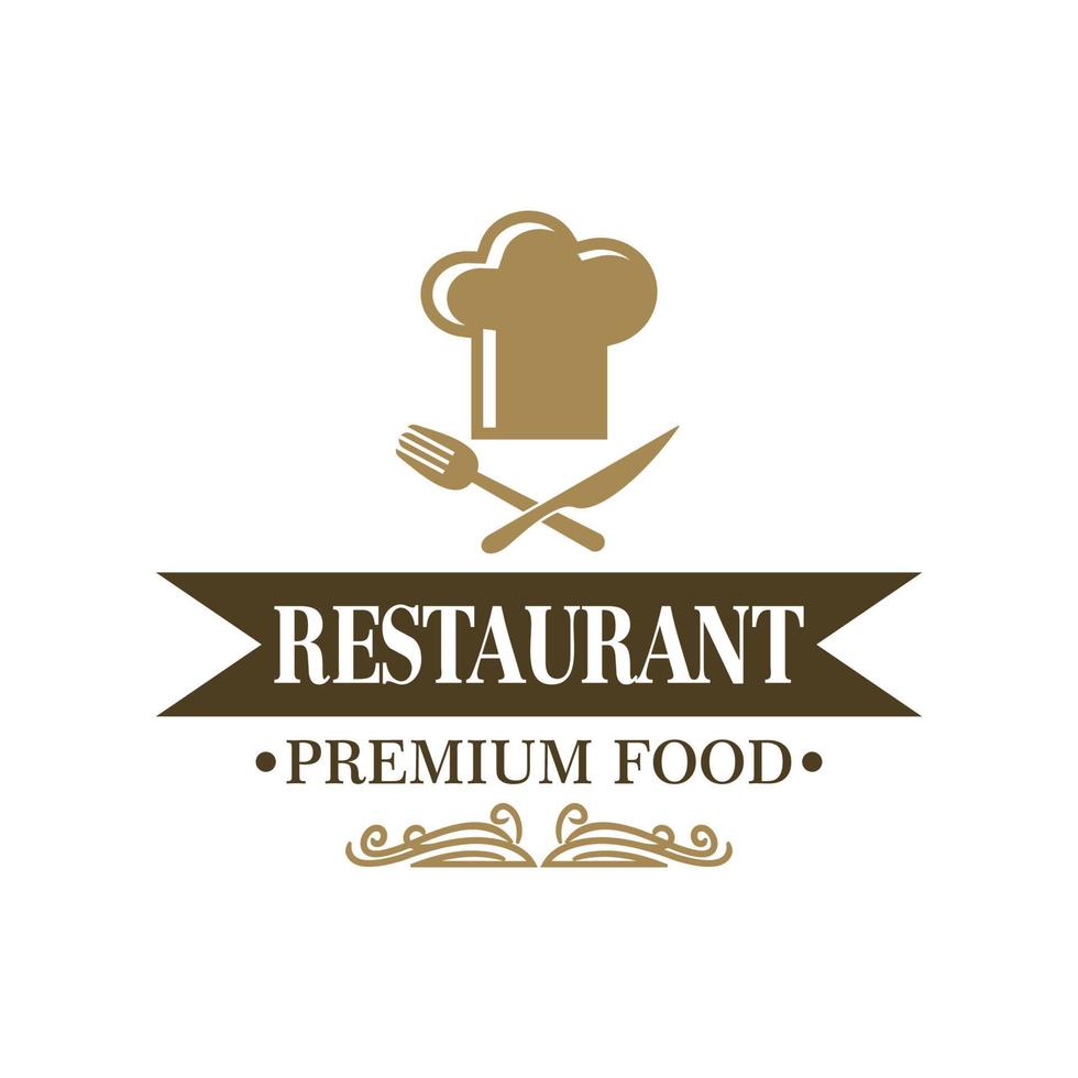 chef-kok vector, restaurant logo vector