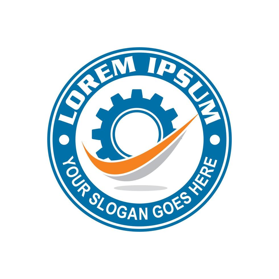 versnelling logo, industriële logo vector