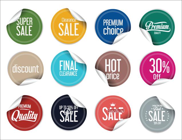 Moderne badges stickers en labels-collectie vector