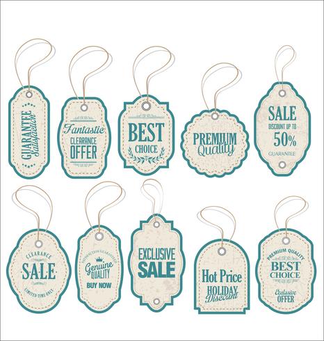 Retro vintage badges en labels-collectie vector