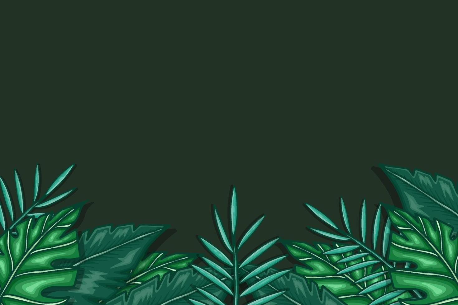 tropische groene bladeren achtergrond vector